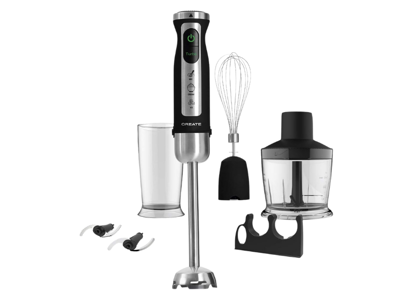 Batidora de mano con accesorios