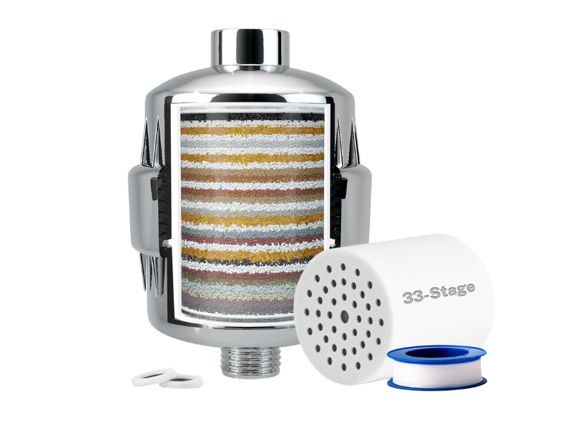 Filtro para ducha que elimina cloro y flúor